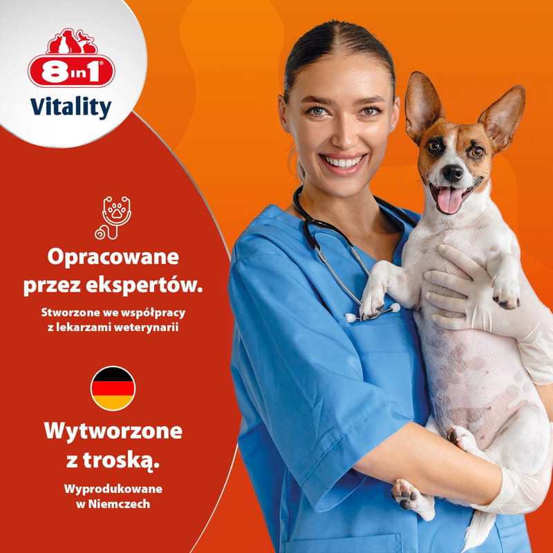 8in1 Vitality Wapń Witaminy dla psów kości i zęby 155 tabletek 8.jpg